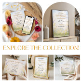 Spring Wildflower Signature Drinks Bar Menu Poster