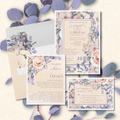 Programme de mariage floral couleur pêche