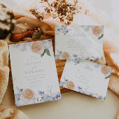 Cartons Réponse Peach Fuzz Dusty Blue Mariage tendance