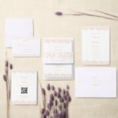 Invitation Peach Fuzz minimaliste Motif tendance (Personnalisez la collection de ce créateur indépendant.)