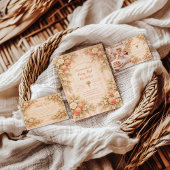 Invitation Peach Garden 1st Birthday