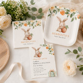 Autocollant de premier anniversaire Fleur de Pêche