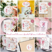 Serviette En Papier Perles et Prosecco Dusty Roses Fête des mariées