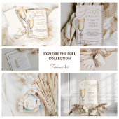 Poster Panneau de cadeau thématique Perles & Prosecco