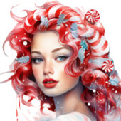 Serviette En Papier Fête de thé de Noël Peppermenthe Pink Snowflake