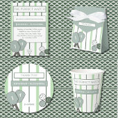 Green Stripes Perfect Match Couples  Pickleball Paddle