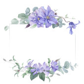 Elegant periwinkle clematis lijst Weddenschap Kaart