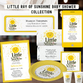 Invitation Little Ray of Sunshine Parties scintillant Baby sh