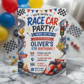 Numéro De Table Fête d'anniversaire de voiture de course