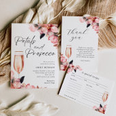 Petals & Prosecco Bloemen Bruidsdouche Uitnodiging