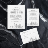 Philadelphie Skyline | Mariage RSVP + Choix de rep (Personnalisez la collection de ce créateur indépendant. )