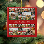 Collection photo de famille de la machine à écrire<br><div class="desc">Créez votre propre collage photo ornement de Noël. Ajoutez simplement vos propres photos et texte pour un ornement personnalisé cette saison de fêtes.</div>