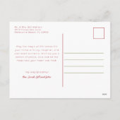 Collection photo de l'arbre de Noël Carte postale (Dos)