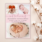 Collection photo moderne Blush Girl Faire-part de 