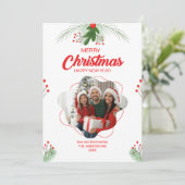 Collection photo moderne Joyeux Noël Carte de vaca (Debout devant)