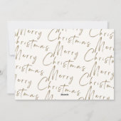 Collection photo moderne Joyeux Noël Carte de vaca (Dos)