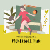 Carte Postale Pickleball thème pour fête d'anniversaire