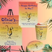 My Pina Colada Anniversaire Fête Invitation
