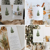 Cartes Pour Fêtes Annuelles Un arbre de Noël simple et élégant