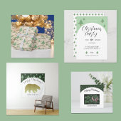 Modern kerstscript rubberstempel