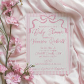 Serviette En Papier Bow rose, Ruban rose