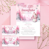 Sachets En Papier Rose Un Petit Feu De Neige | Baby shower Fille de