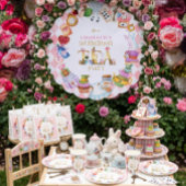 Invitation rose pour le 3ème anniversaire d'Alice 