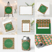 Invitation Fête des mariées de Fleurs de Preppy roses mignonn