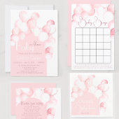 Serviette En Papier Serviettes en baby shower d'arche en ballons roses