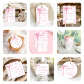 Roze strik Elegant 1e verjaardag Bedankdoosjes