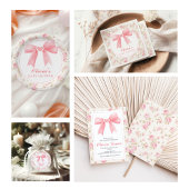 Gobelets En Papier Arc rose et baby shower de préppie rose