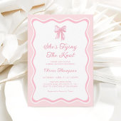 Signe De Table Fête des mariées Pink Bow Devine Combien De Baiser