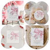 T-shirt Winter ONEderland Pink Bow 1st Birthday Party