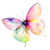 Serviette En Papier Papillon rose délicat dans les couleurs pastel arc