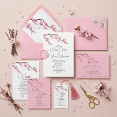 Plaque De Table Fleur d'eau moderne rose de cerisier