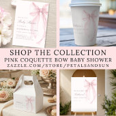 Ballotins Pink Coquette Bow Baby Shower