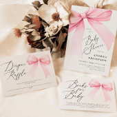 Papier Coquette Rose Bow Bingo Douche Jeu