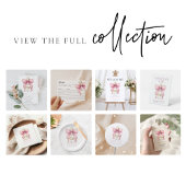 Serviette En Papier Fête des mariées rose Coquette Bow