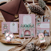 Serviette En Papier Noël rose Coquette