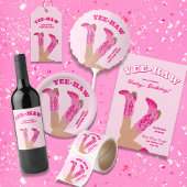 Yee-Haw Cowgirl Birthday Kaart