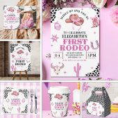 Serviette En Papier Pink Cowgirl Birthday Party Napkins – First Rodeo