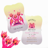 T-shirt Pink dragons