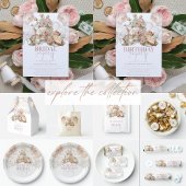 Menu Tea Party d'anniversaire Elegant Pastel