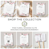 Sticker Rond Élégant Mariage rose