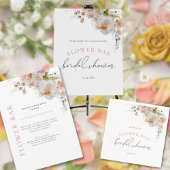 Serviette En Papier Élégant Fleurs Roses Bar Floral Shower de Mariée