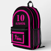 T-shirt En Tri-matière Joueuse de football fille, équipe fille d'annivers