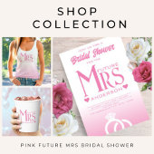 Serviette En Papier Pink Future Mme Engagement Fête des mariées du par