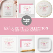 Serviette En Papier Coquette Coquette Bow Girl Baby shower