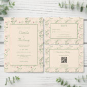 Roze Groen Retro Y2K 70s Bloempatroon Programma (Personaliseer de collectie van deze zelfstandige maker.)