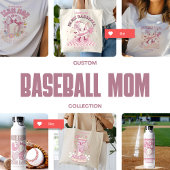 Aangepaste naam Pink Bow Baseball T-shirt